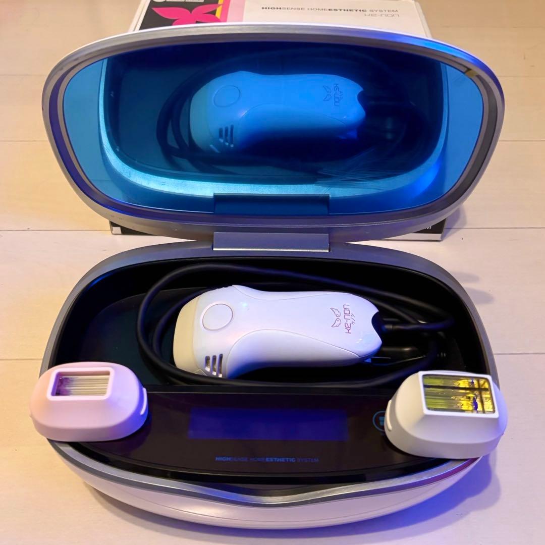 【美品】 KE-NON -Ver.8.0- 3つのカートリッジ付き 家庭用脱毛器