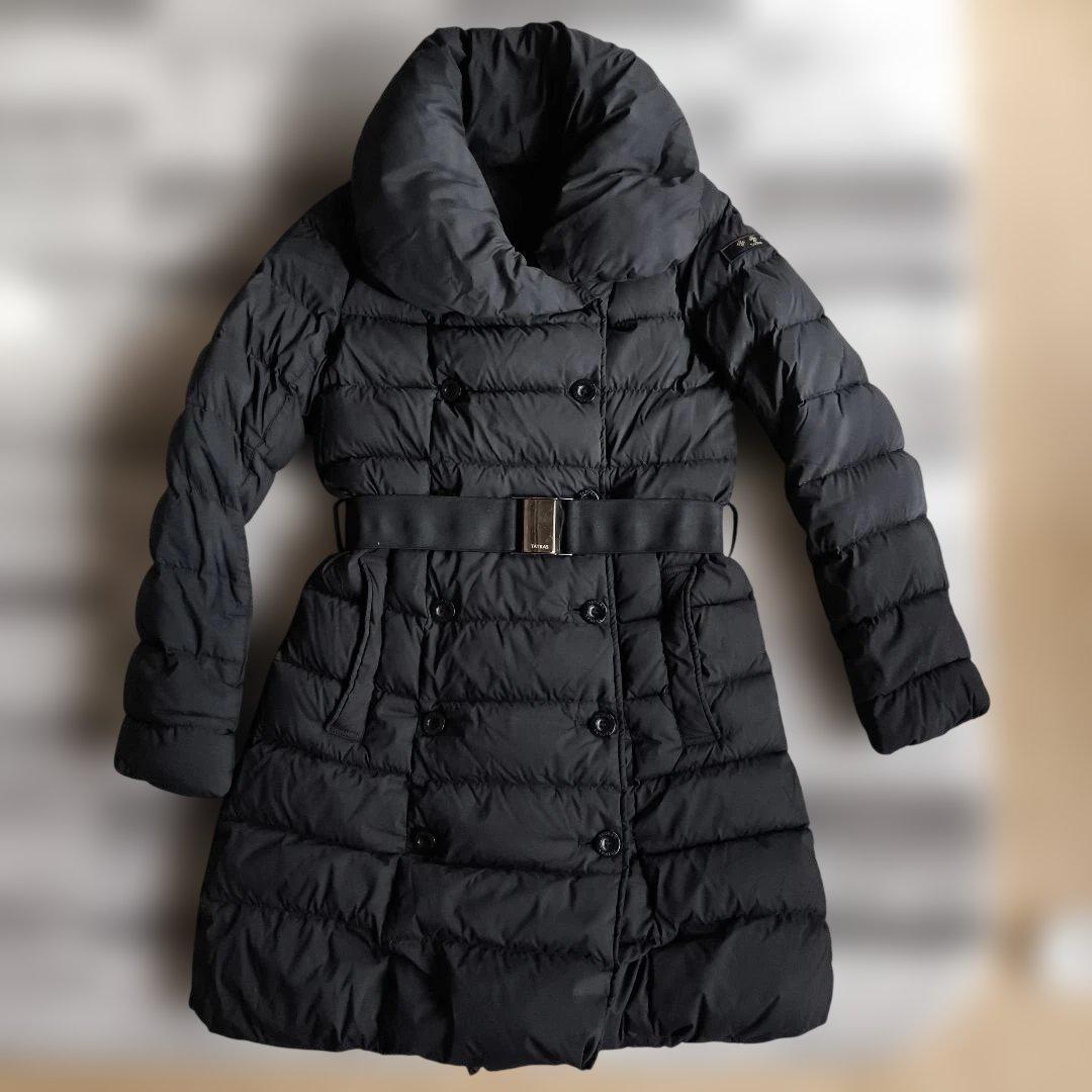 【美品】タトラス アゴーニャ ダウンコート 02 黒 ベルト付き Mサイズ