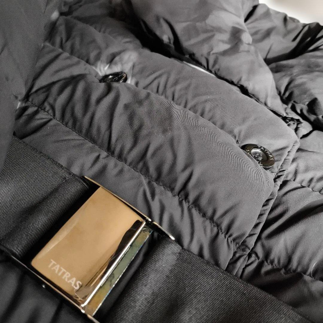 【美品】タトラス アゴーニャ ダウンコート 02 黒 ベルト付き Mサイズ