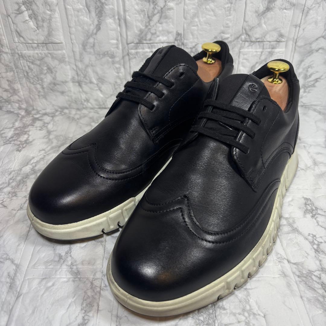 【美品】eco エコー グルーブ ハイブリッド 本革 ブラック 26㎝