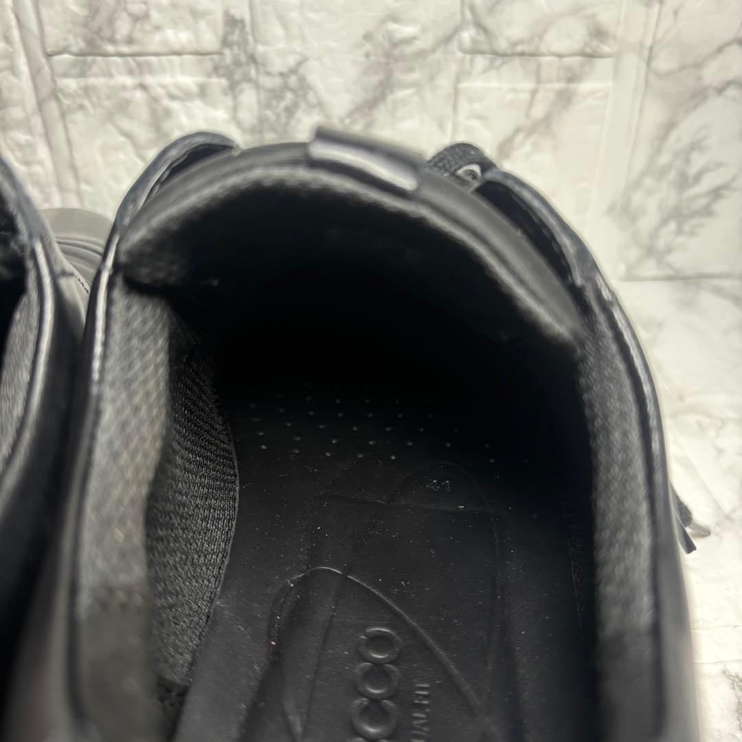 【美品】eco エコー グルーブ ハイブリッド 本革 ブラック 26㎝