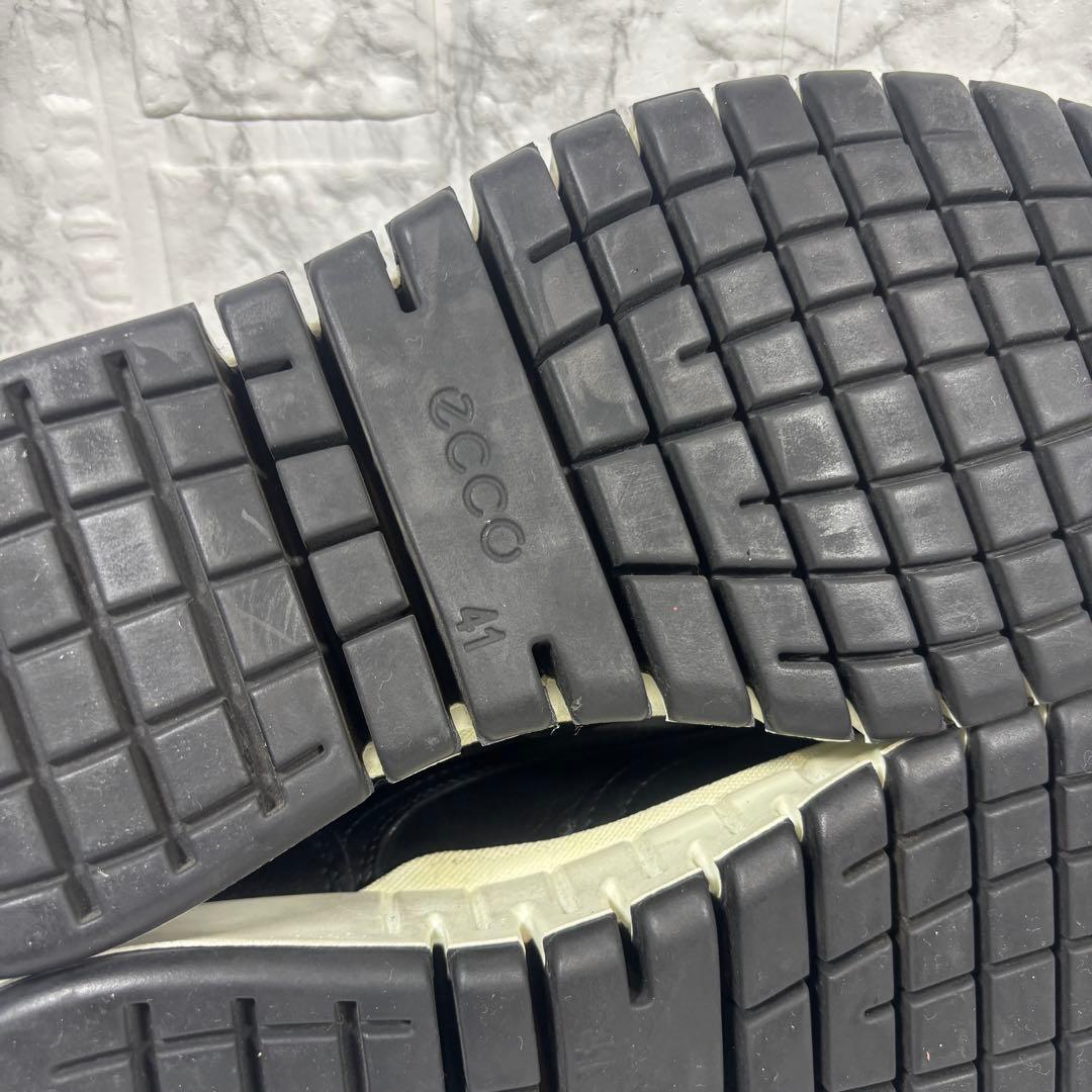 【美品】eco エコー グルーブ ハイブリッド 本革 ブラック 26㎝