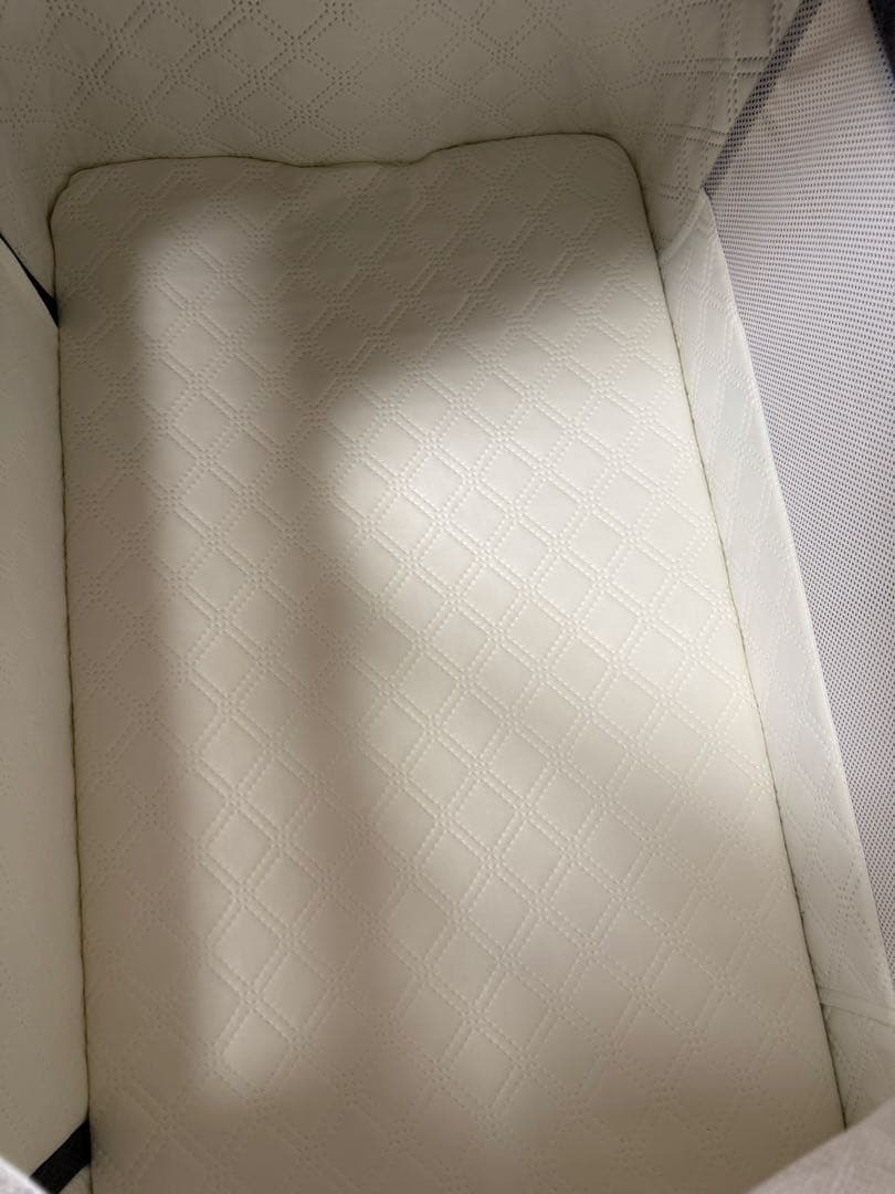 ベビーベッド グレー