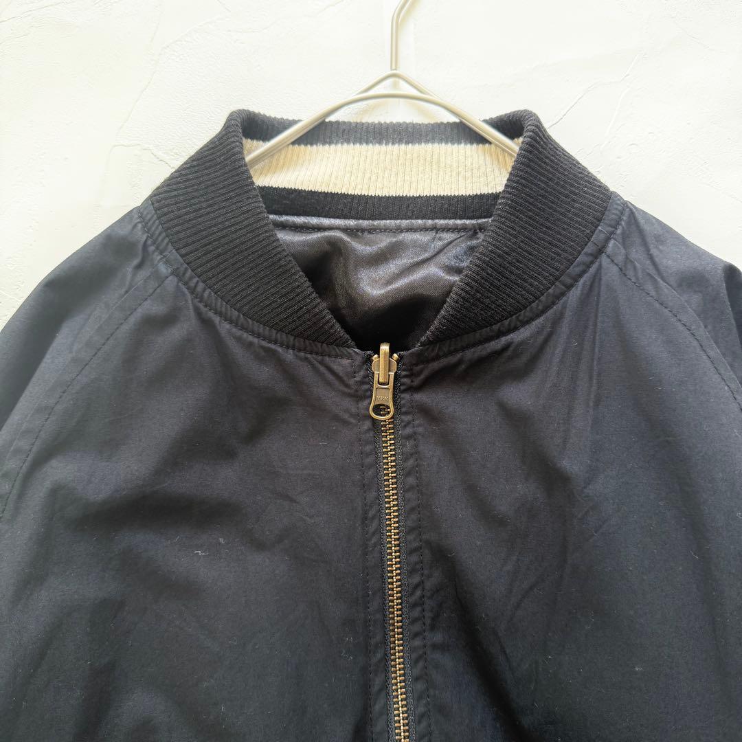 パープル＆イエロー 　虎スカジャン　リバーシブル　М