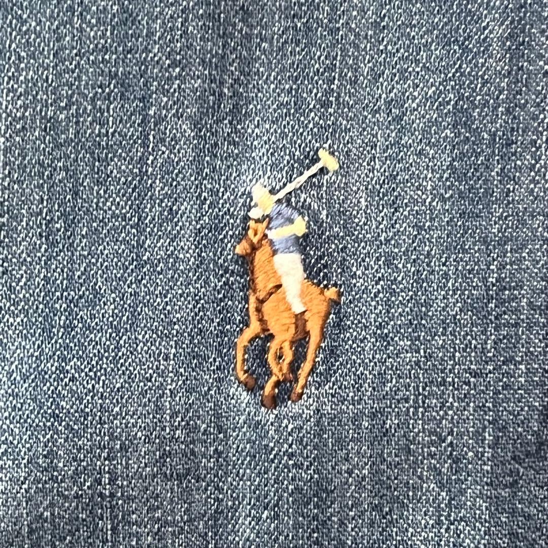 【美品】近年モデル ポロラルフローレン ダンガリーデニムシャツ マルチポニー