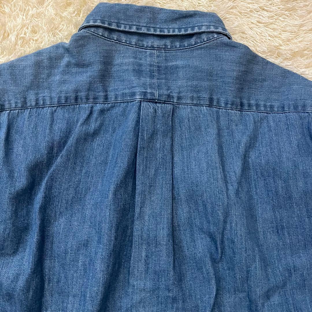 【美品】近年モデル ポロラルフローレン ダンガリーデニムシャツ マルチポニー