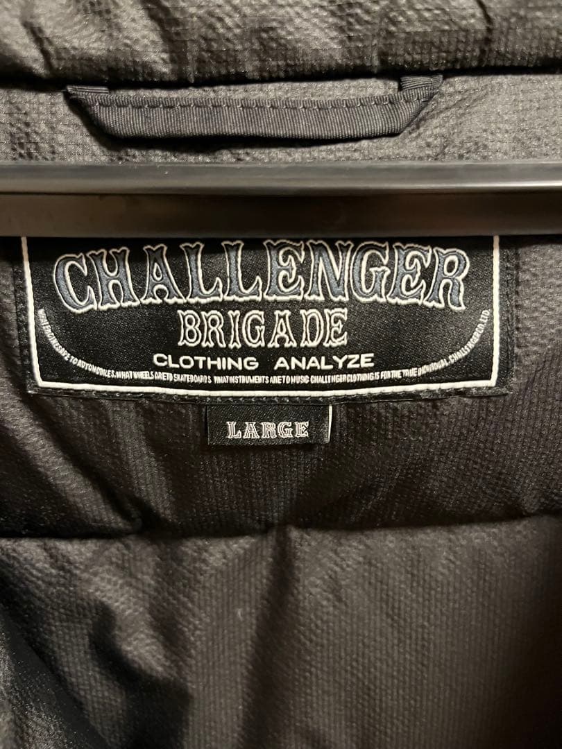challenger down jacket ブラック