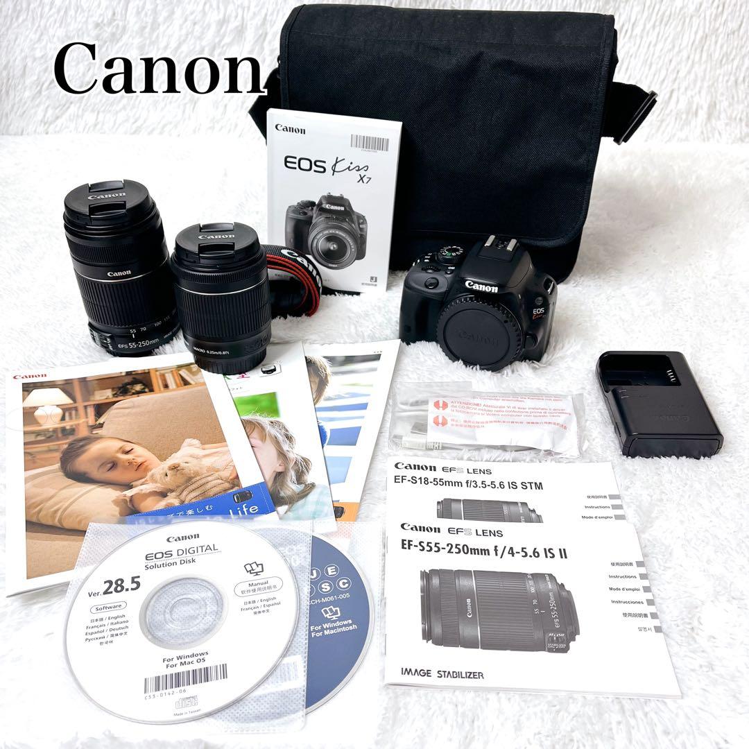 【美品】Canon EOS Kiss X7 ダブルズームキット
