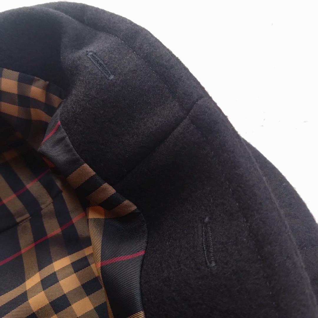 BURBERRY ダッフルコート 40サイズ　L相当　ノバチェック　黒ブラック