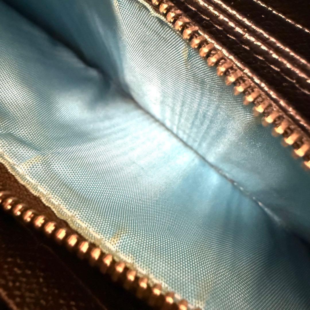 極美品　未使用に近い　ブルガリ　長財布　ビーゼロワン　リング　レザー　ブラック