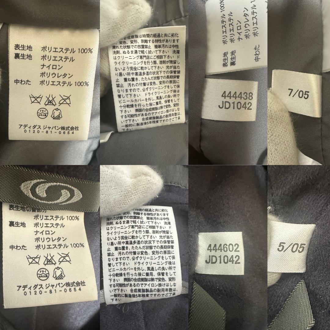 サロモン　スノーボードウェア　スキーウェア　セットアップ　撥水　灰色　XL