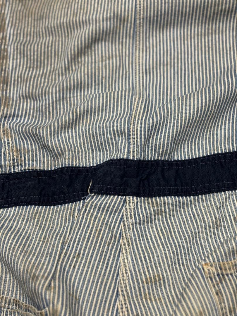 グ*ン様 超希少！1950sヴィンテージオールインワン　ヒッコリーつなぎ