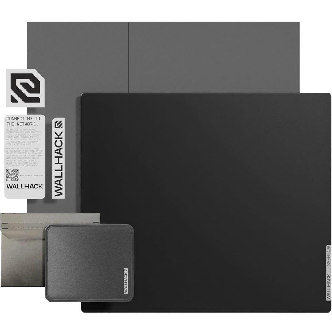 WALLHACKガラスマウスパッド SP-004 ゲーミングマウスパッドブラック