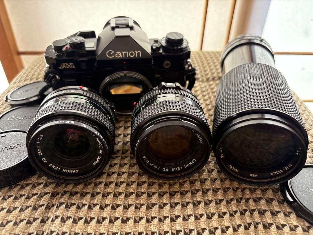 未確認Canon A-1 FD 50mm 1:1.4 FD 28mm 1:2.8