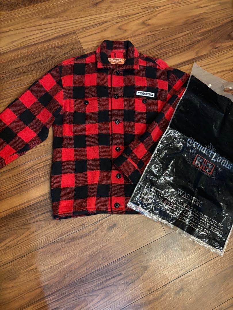 本物美品　TENDERLOIN テンダーロイン バッファロー　ジャケット M 赤