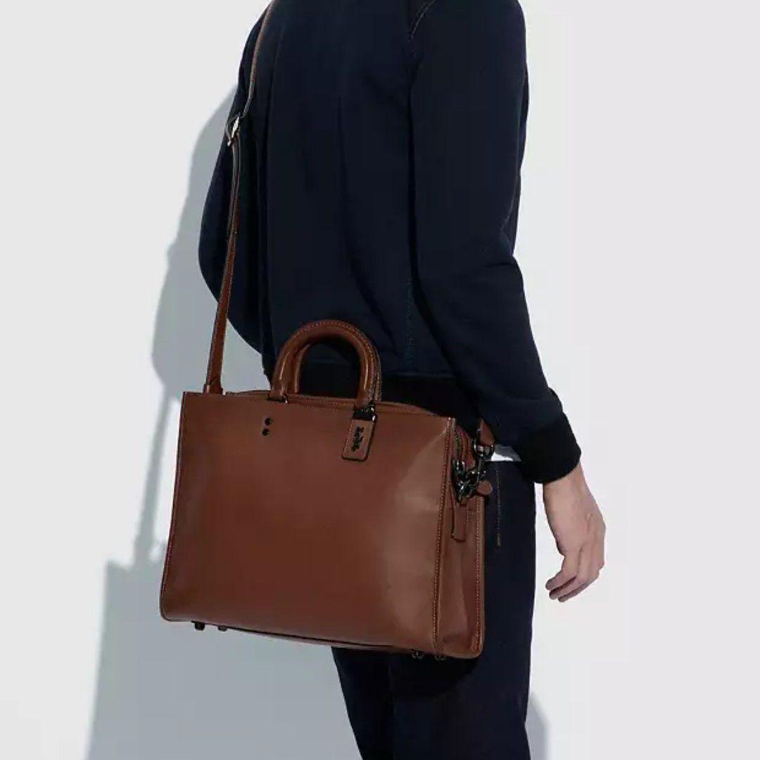 コーチ　ローグ　ブリーフ　ビジネスバッグ　グラブタンレザー　高級ライン