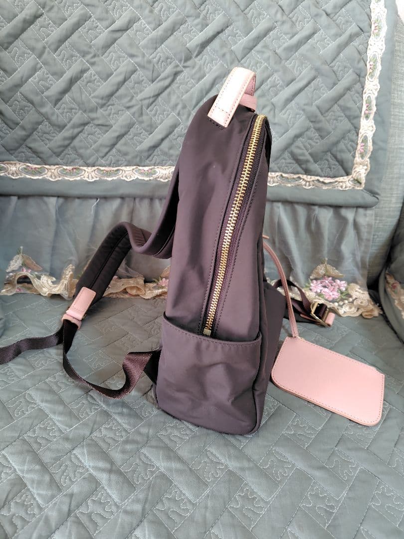 アニエスベー ピンク ブラウン リュック ミニ ポーチ付