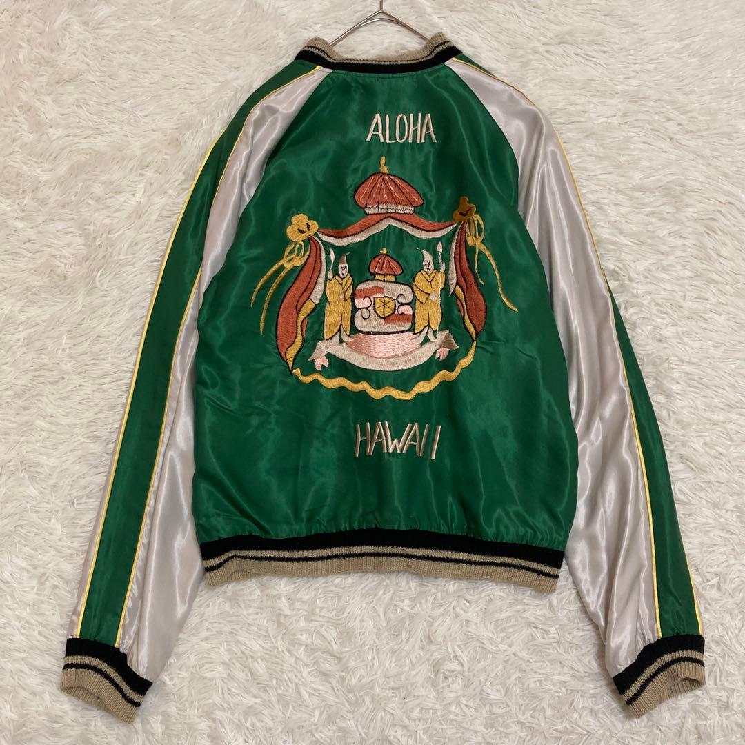 【希少】テーラー東洋 キングカメハメハ×ハワイアンクレスト スカジャン M