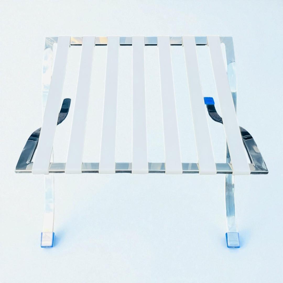 【新春セール】バルセロナ スツール オットマン ホワイト リプロダクト 送料込