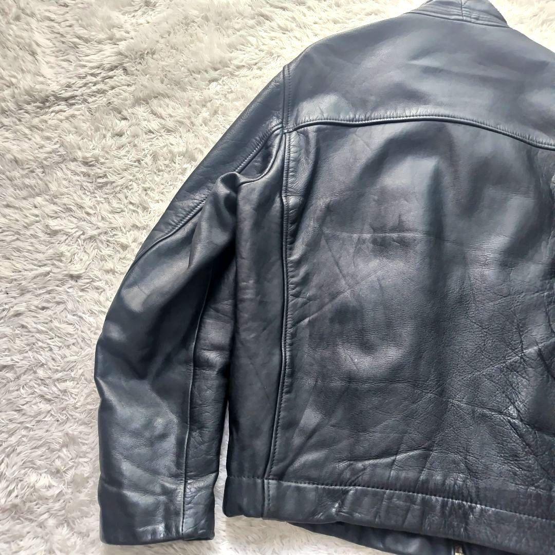 フランス軍 パイロット フライト ジャケット ブラック 52 レザー マルジェラ