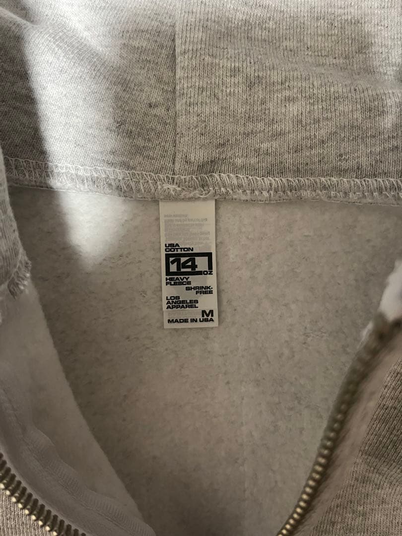 ロスアパ　ジップアップパーカ　ジップフーディ　14oz