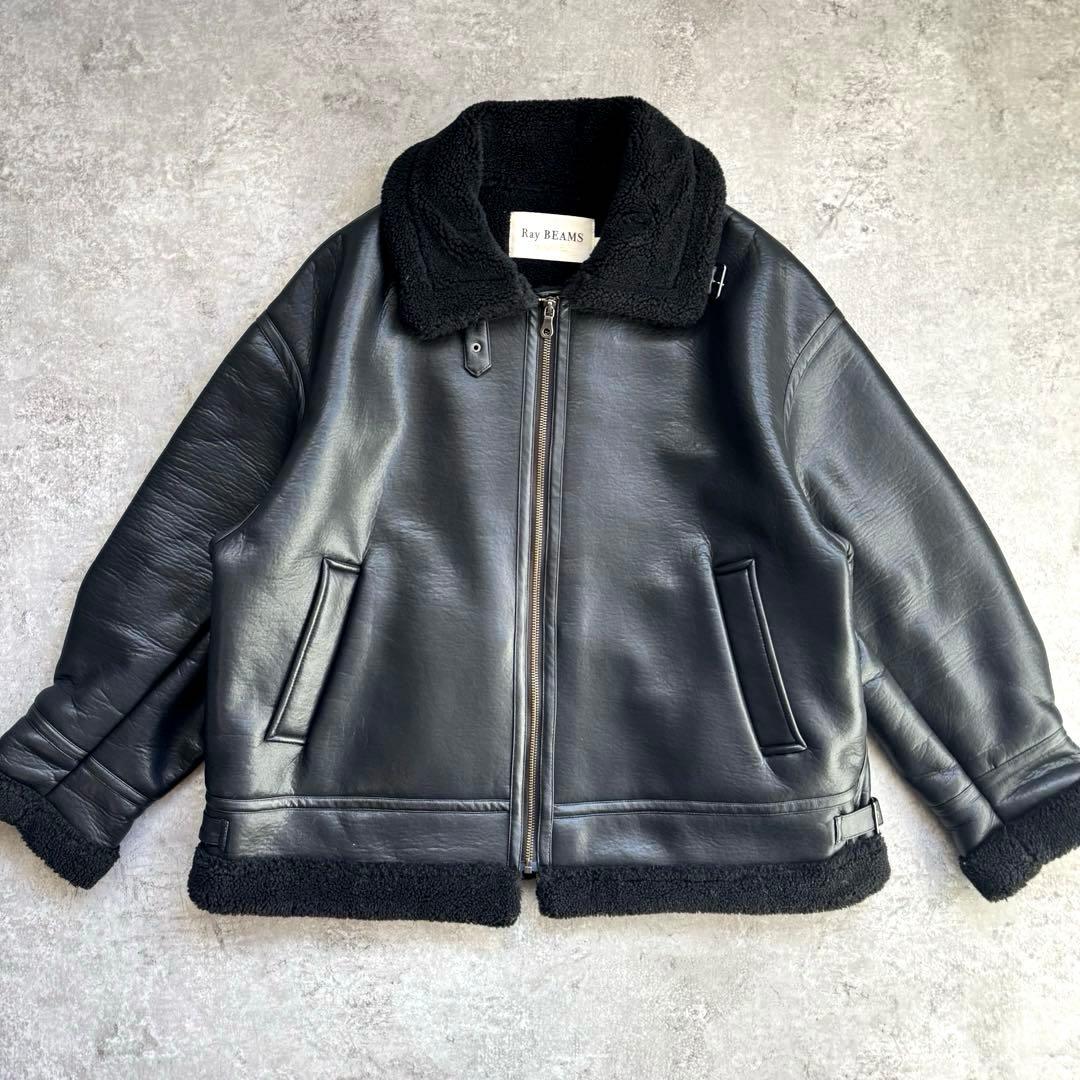 【超希少レア】名作 ムートンレザー B-3 ジャケット