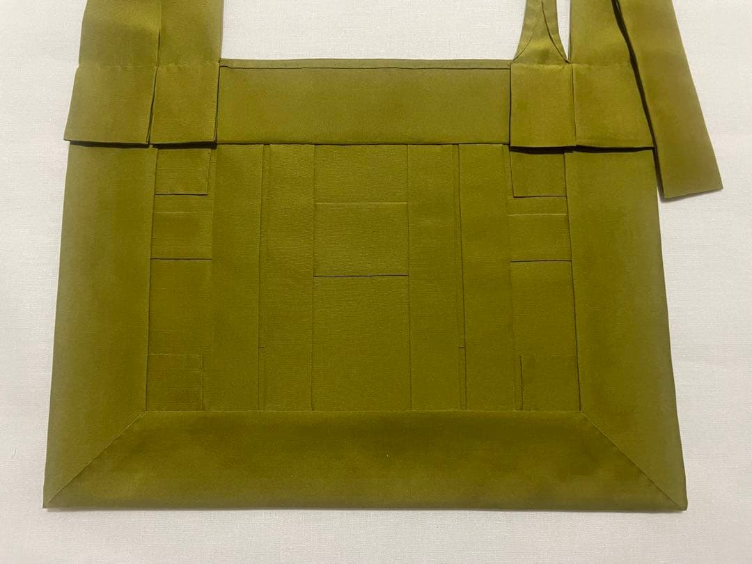 【tucci】正絹　臨済宗　1尺絡子（苔色・チャコールグレー）