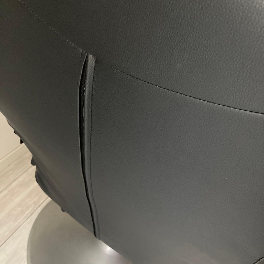 リクライニングチェア 黒 合成皮革