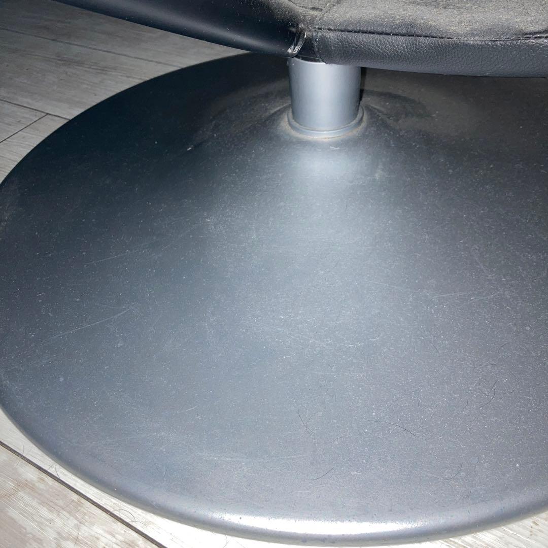 リクライニングチェア 黒 合成皮革