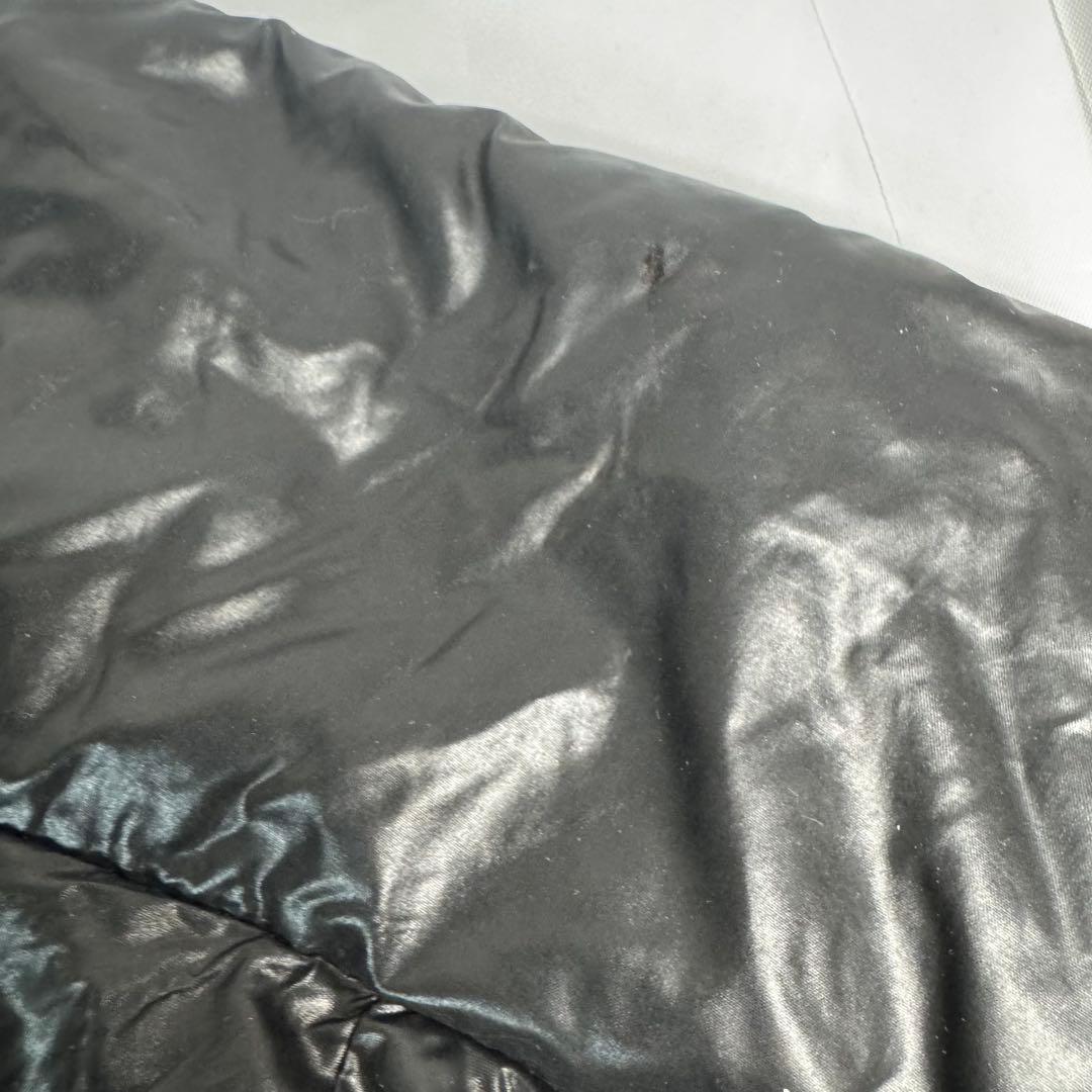 モンクレール　黒　サイズ1 ダウンジャケット　ワッペン