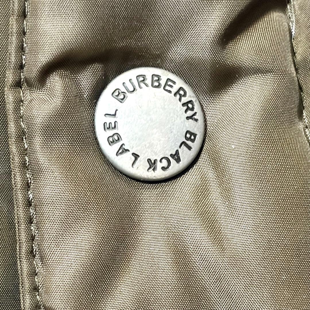 BURBERRY BLACKLABEL バーバリーダウンジャケットカーキＬ