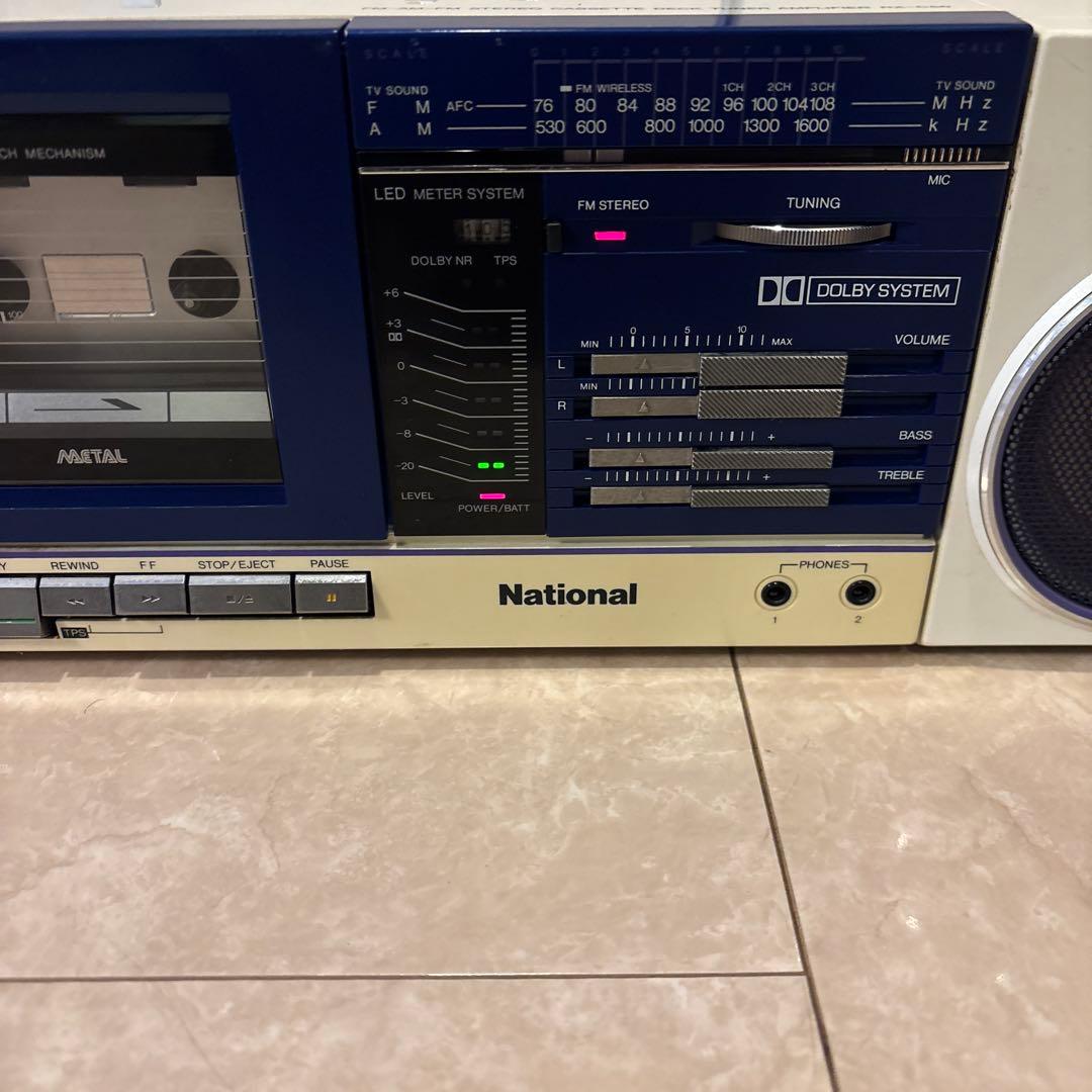 ★ジャンク★ National RX-C50スピーカー分離型 ラジカセ