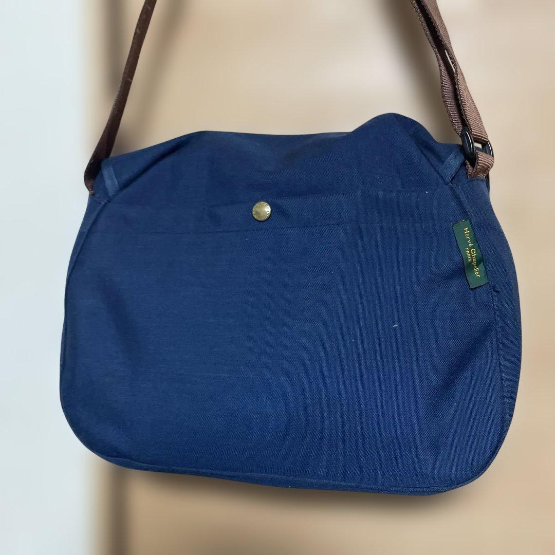 希少フランス製【エルベシャプリエ】廃盤メッセンジャーバッグ ショルダー フラップ