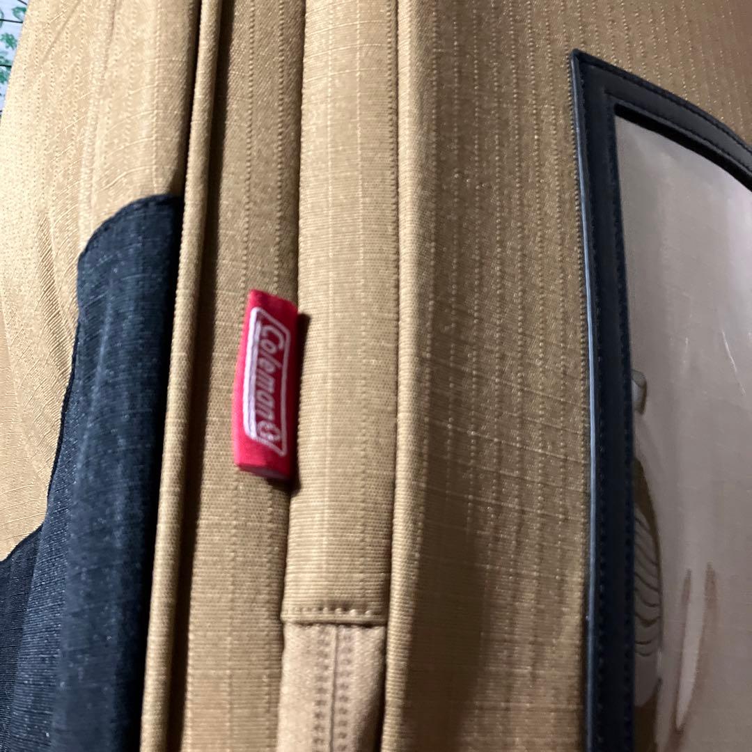 【新品未使用未開封】Colemanベージュナイロンキャリーカート 中型