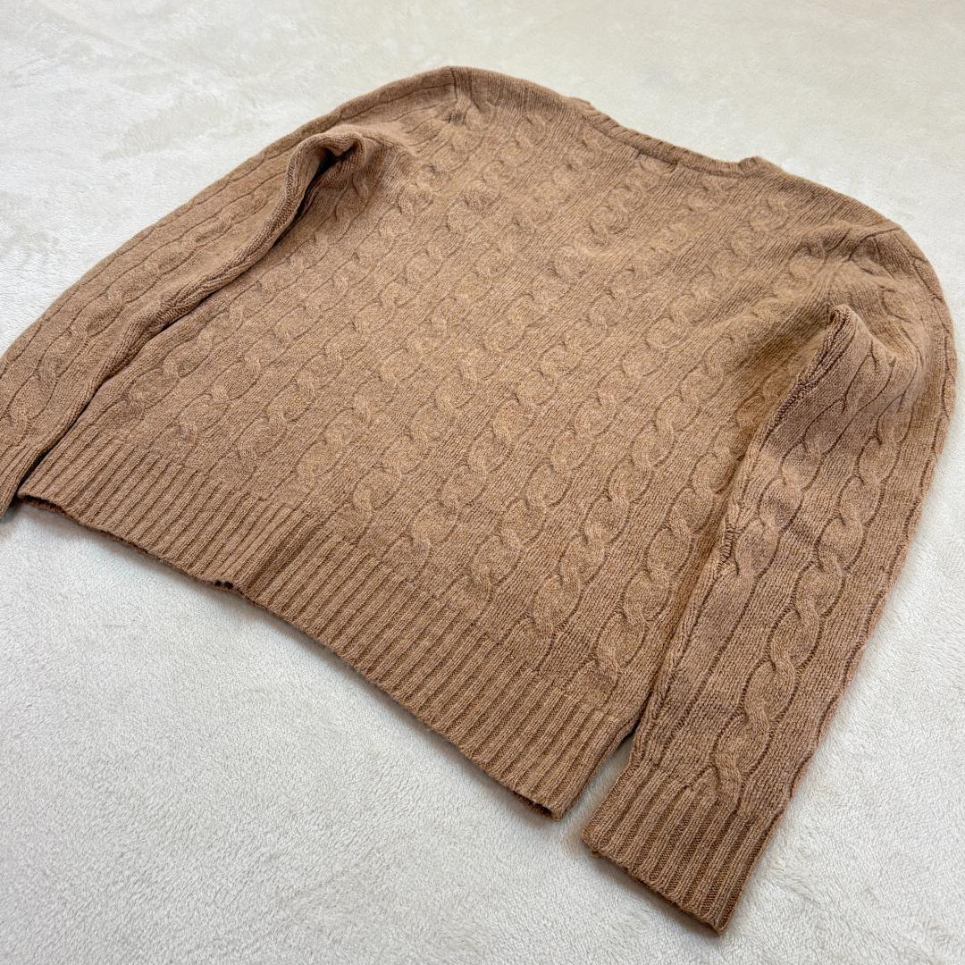 ポロラルフローレン ケーブルニット セーター ベージュ　S