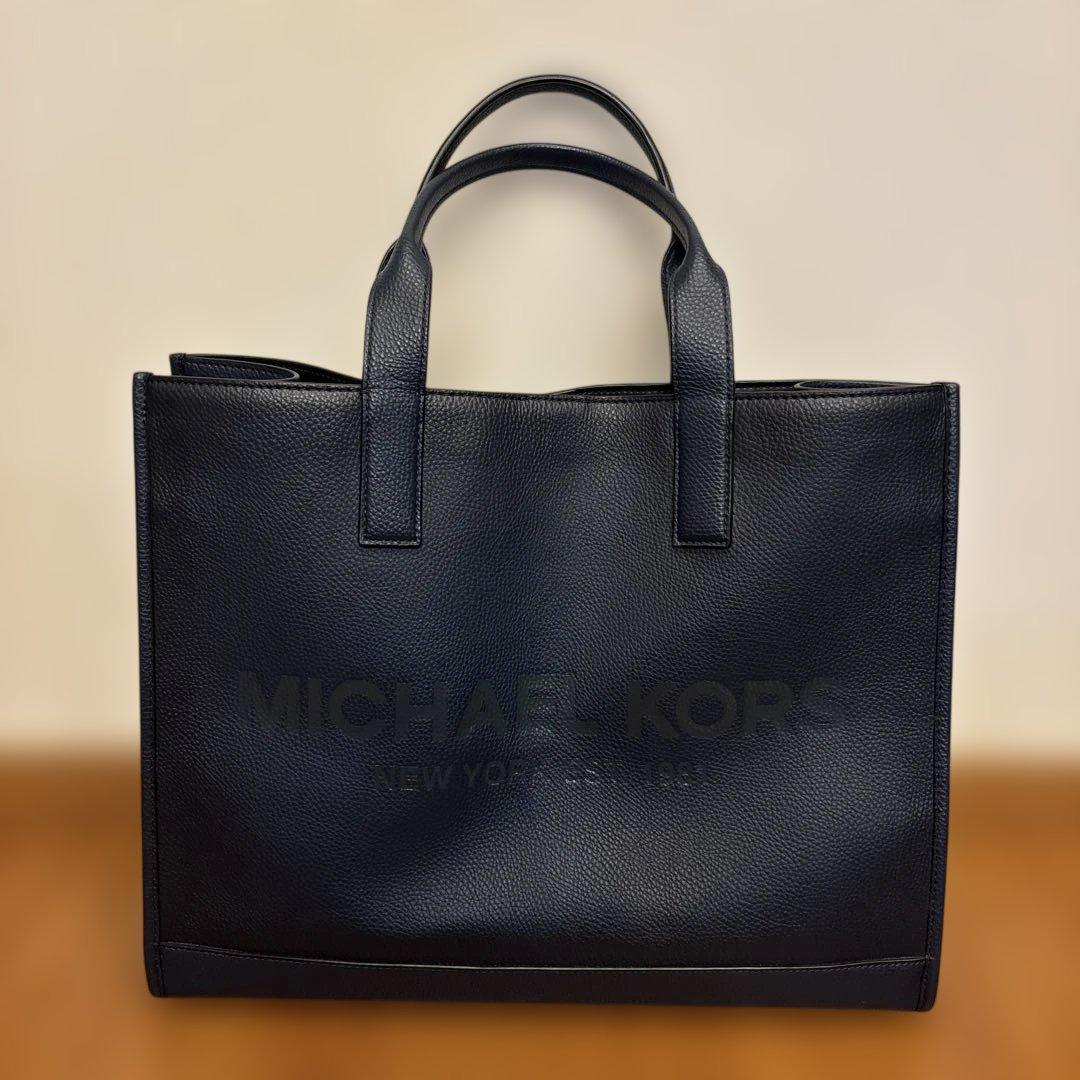 MICHAEL KORS ネイビー トートバッグ　マイケルコース　ビジネスバッグ