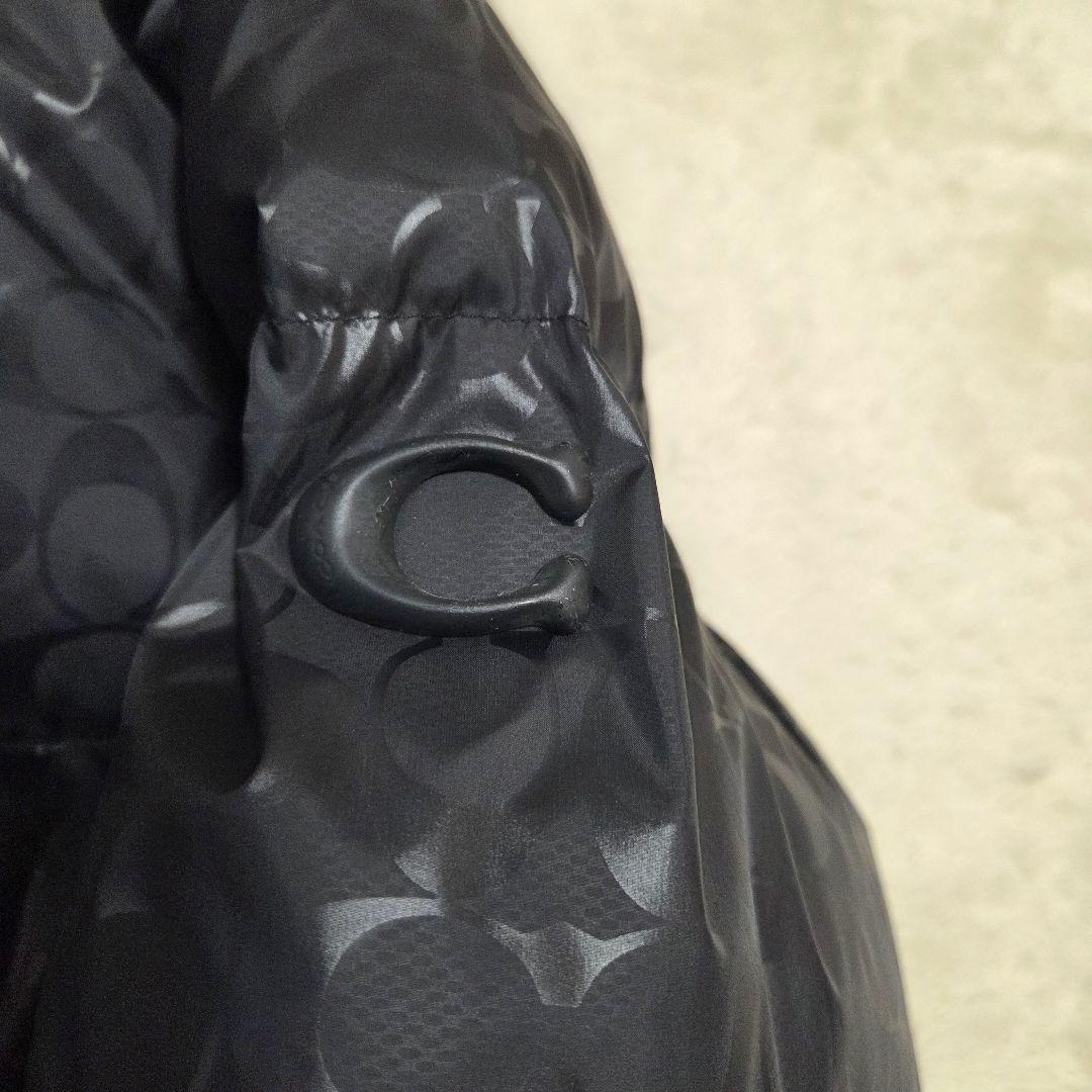 美品　COACH　ダウンジャケット　シグネチャー　短丈　黒　2way