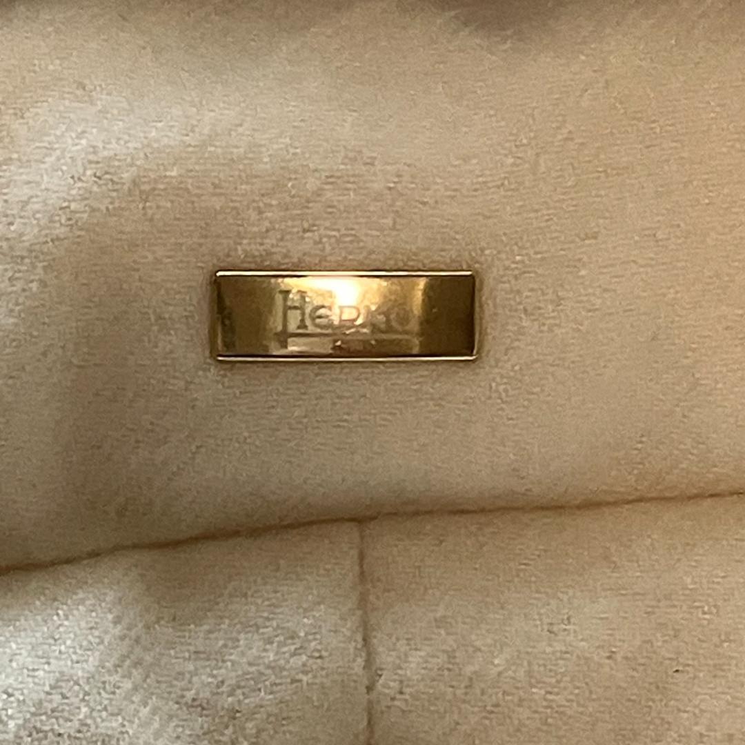 美品◎HERNO ダウン PIACENZA カシミヤ シルク フォックスファー