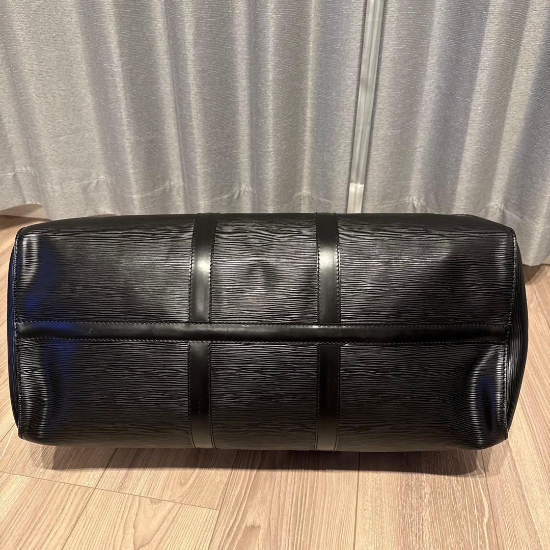 【美品】ルイヴィトン ボストンバッグ エピ キーポル50 ノワール ブラック