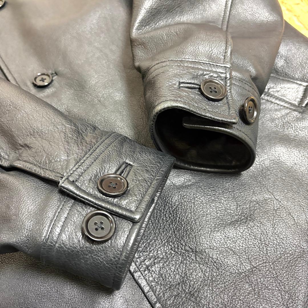 90s OLD GAP leather jacket car coat 極美品