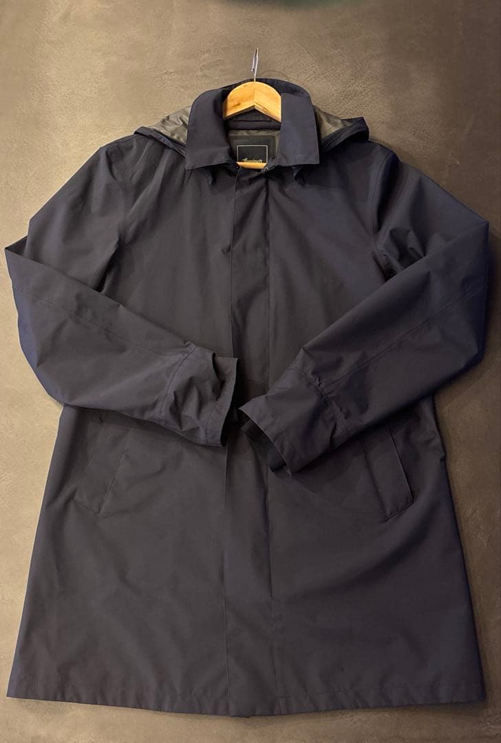 こ*い様 HERNO / ヘルノGORE-TEXフード付きカーコート　ネイビー