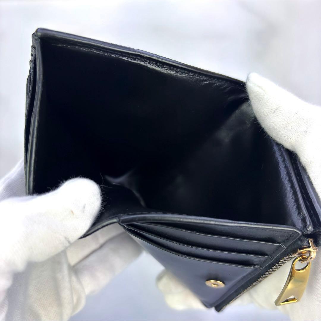 【極美品✨】BOTTEGA VENETA　コンパクト財布　2つ折り　カセット