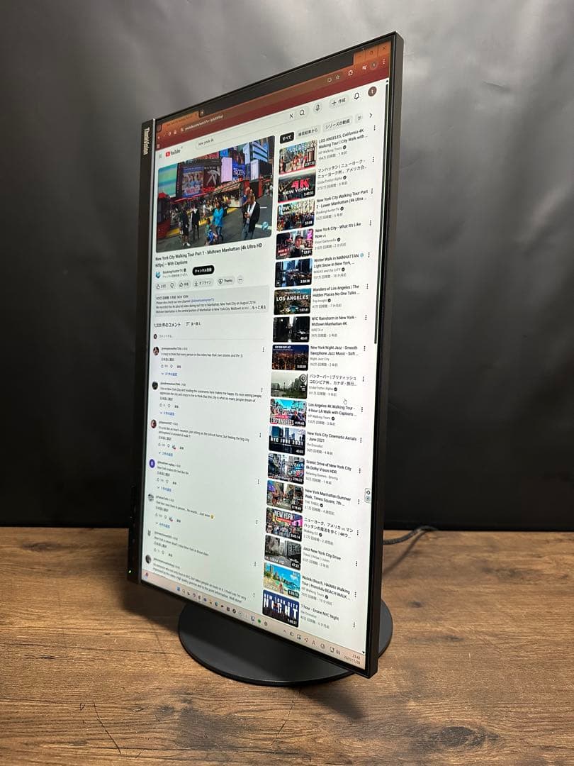 Lenovo P24h-10 23.8型 ディスプレイ モニター