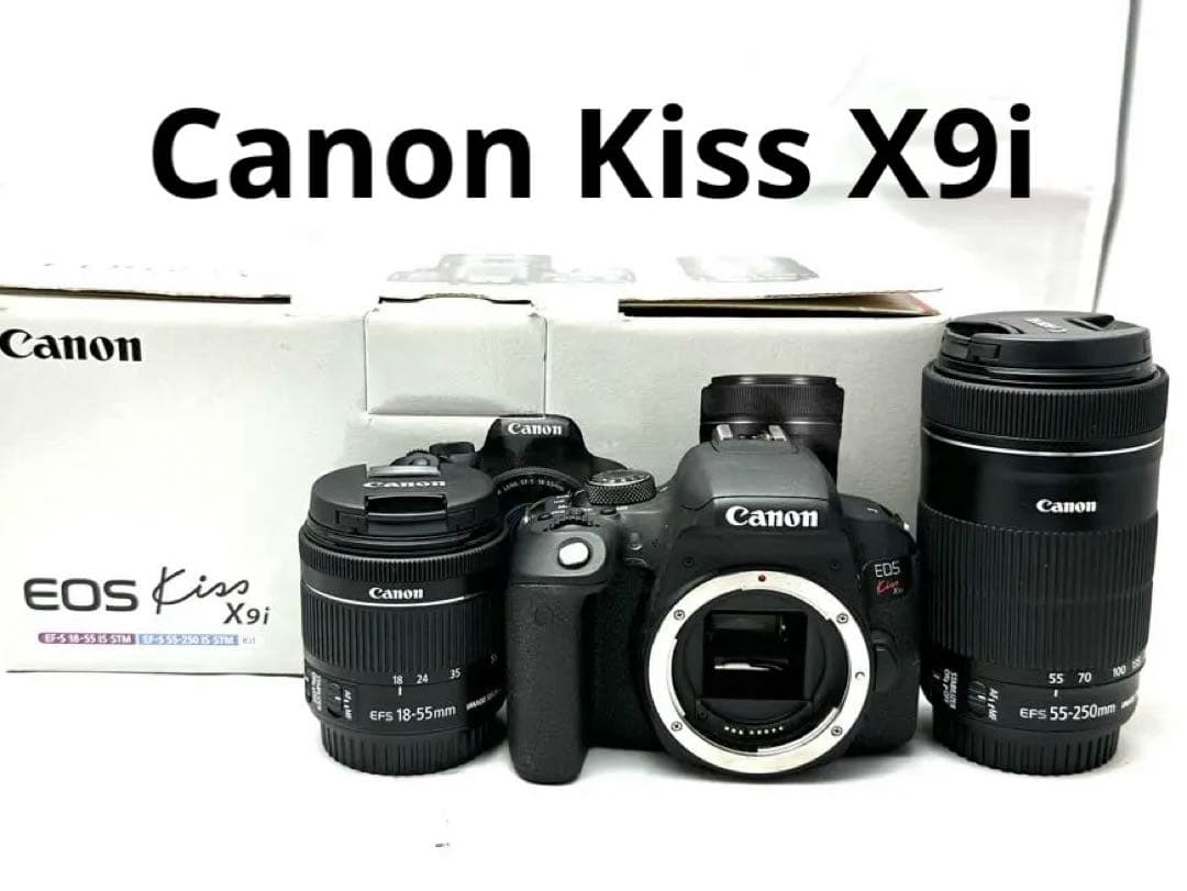 ショット数6000のみ！極美品！！Canon X9iダブルズームレンズキット