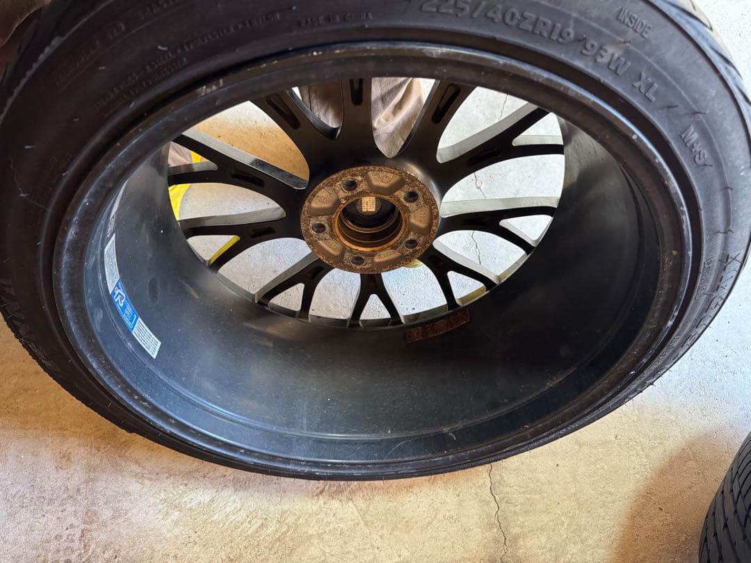 送料無料。Rays ホムラ　19インチ ホイールセット　8.5j ＋45