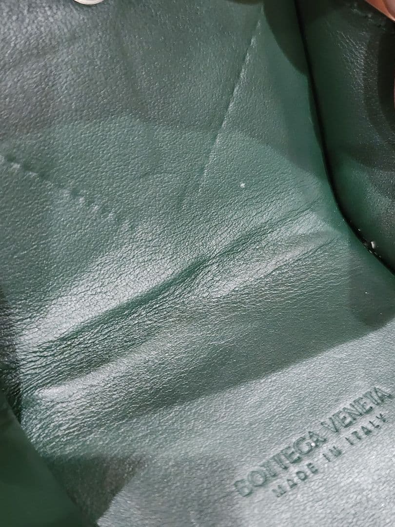 ボッテガ　パース　グリーン　ケース　小銭入れ　BOTTEGA