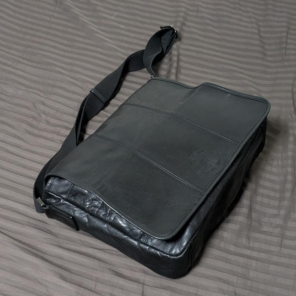 【価格変更済】ブラックレザーバッグ BURBERRY BLACK LABEL