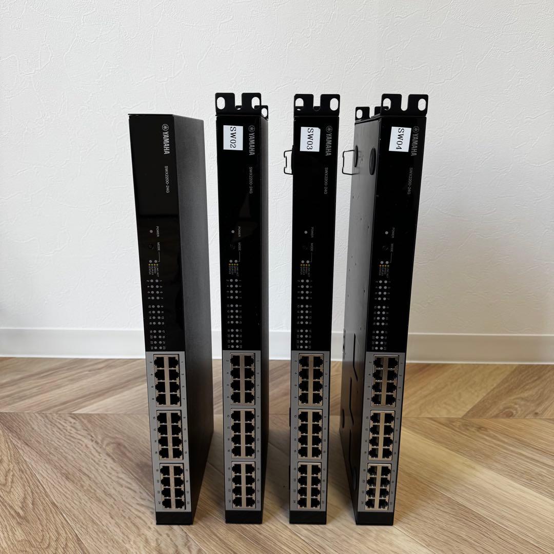 【4台セット】YAMAHA SWX2200-24G 24ポートスイッチングハブ
