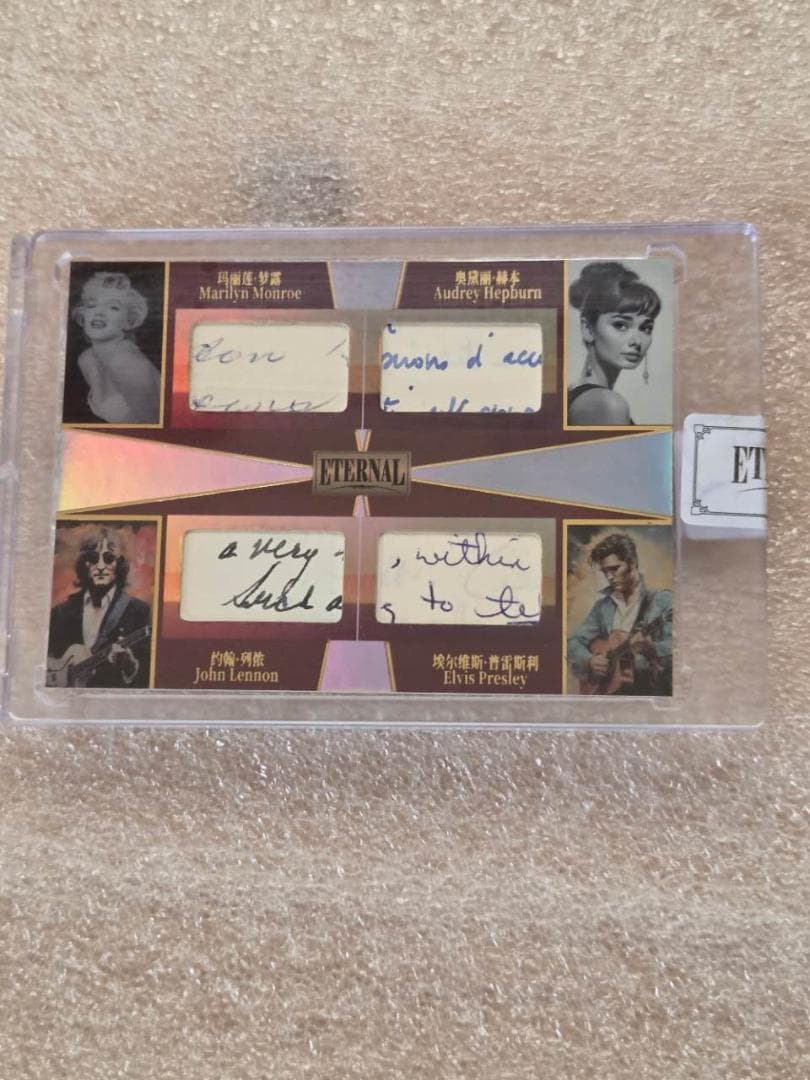 ETERNAL 2024 直筆カード モンロー ヘプバーン レノン エルビス