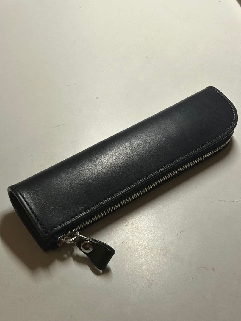 限定　土屋鞄　ナチューラヌメ革ペンケース　ネイビー